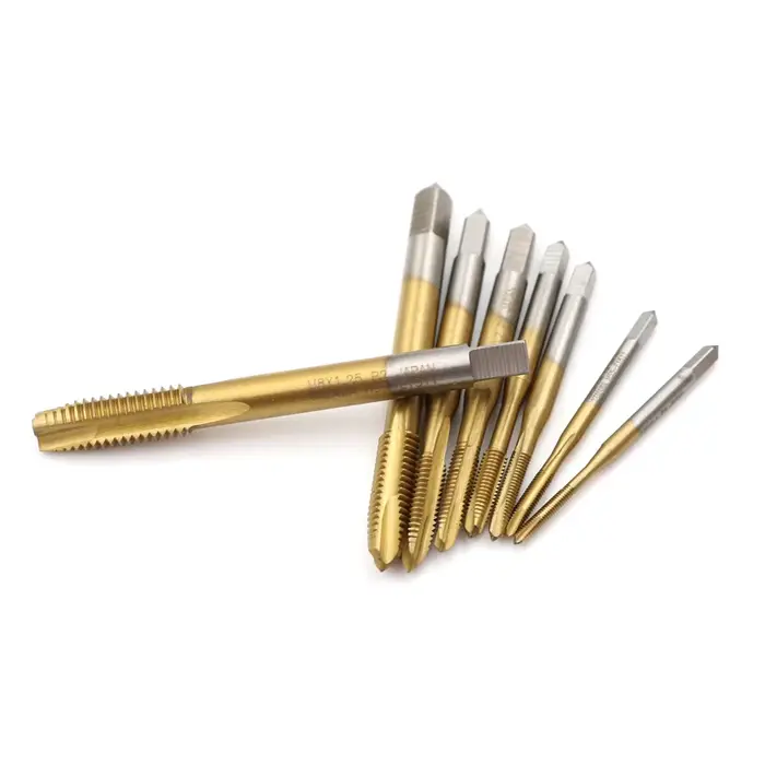 Tarauds métriques HSS à cannelures droites M2/M2.5/M3/M3.5/M4/M5/M6/M8