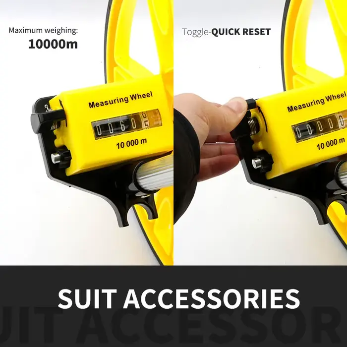 Roue de mesure de Distance Portable 0 ~ 9999.9m