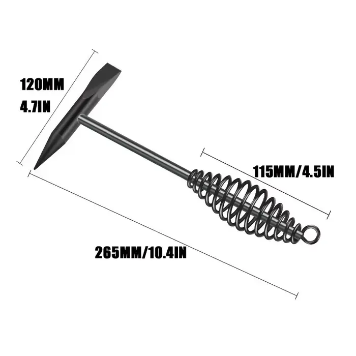 Marteau/marteau de soudage avec poignée à ressort hélicoïdal, utilisé pour enlever les scories et le