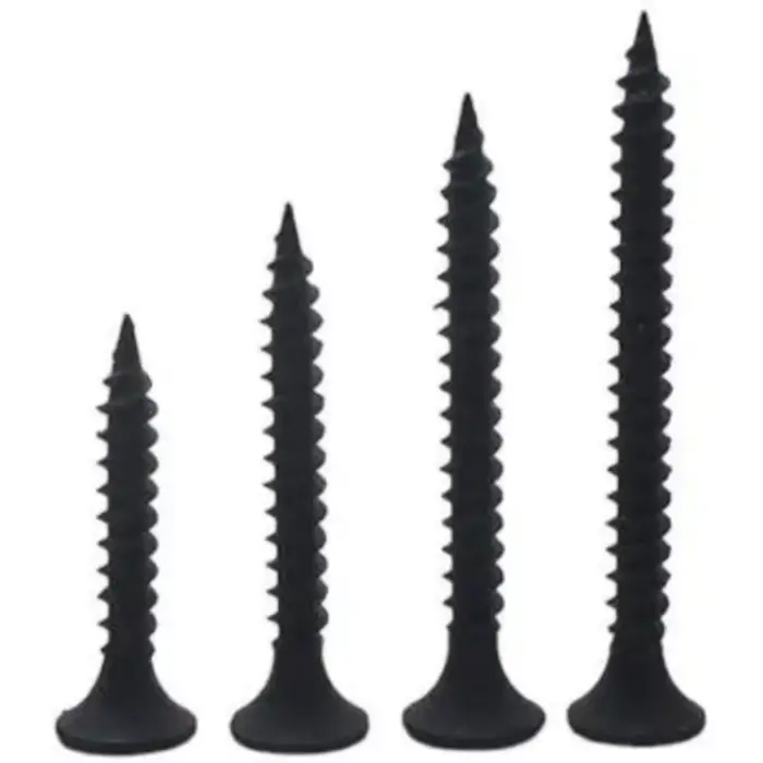1 boîte/0.5kg lot vis pour cloisons sèches croix fraisée tête plate vis autotaraudeuse M3.5 vis Phillips en acier au carbone noir pour le travail du bois