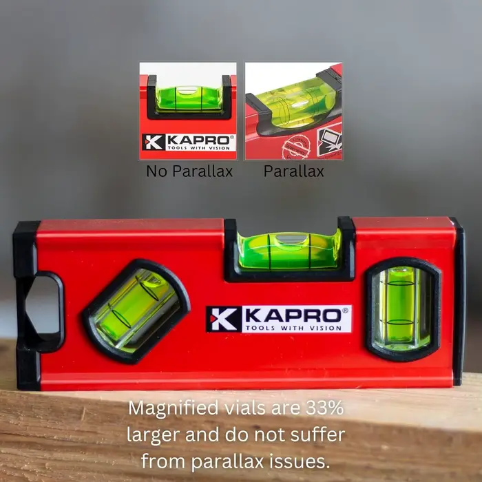 Kapro - 771M TWIN Niveau de boîte à outils magnétique robuste - Pour le nivellement et la mesure - Caractéristiques du