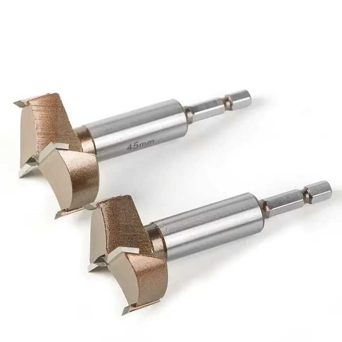 Scie à trous pour bois à tige hexagonale de 1/4 pouces