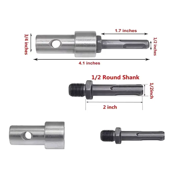 Adaptateur de marteaux à tige ronde