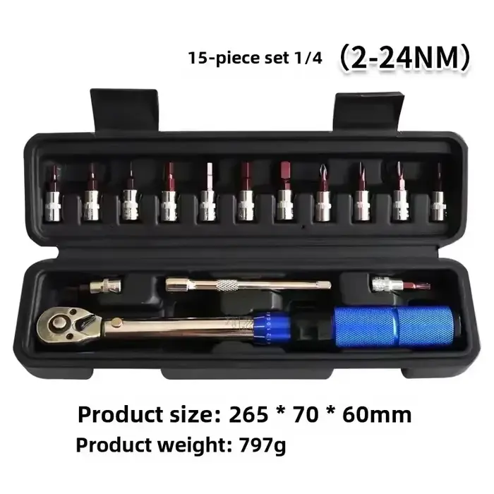 Jeu de clés dynamométriques 1/4 "2-24nm