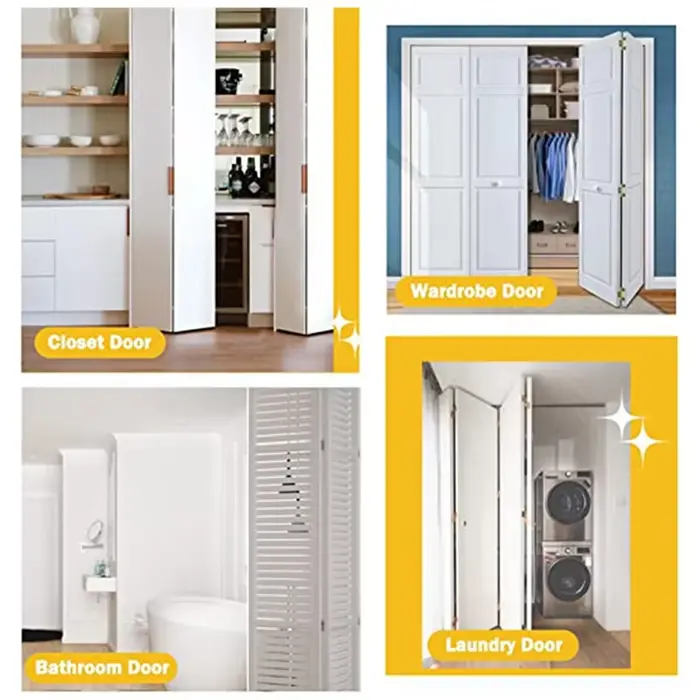 Kit de quincaillerie pour porte pliante, 2 pièces de rechange pour porte market, porte de Cisco