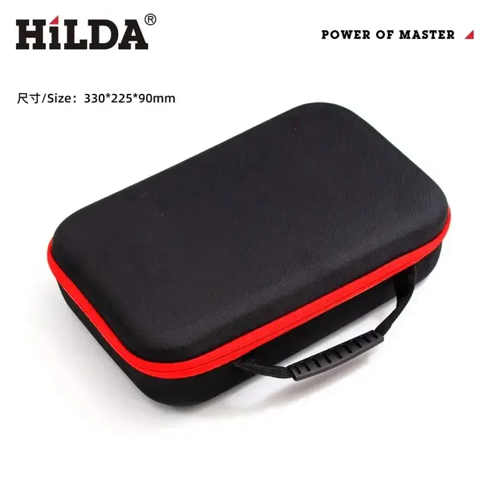 HILDA sac à outils de grande capacité 3 tailles disponibles avec des bords rouges
