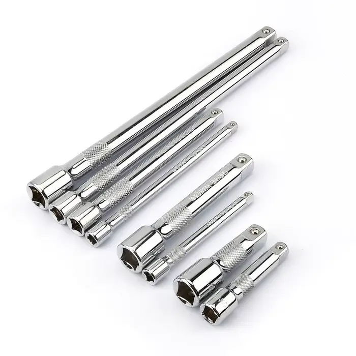 Barre d'extension de clé à cliquet à douille 1/4 "3/8" 1/2 "crv 50/75/100/125/150/250mm