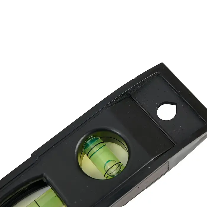 Règle horizontale niveau à bulle à 3 bulles coque ABS magnétique Mini poche outil