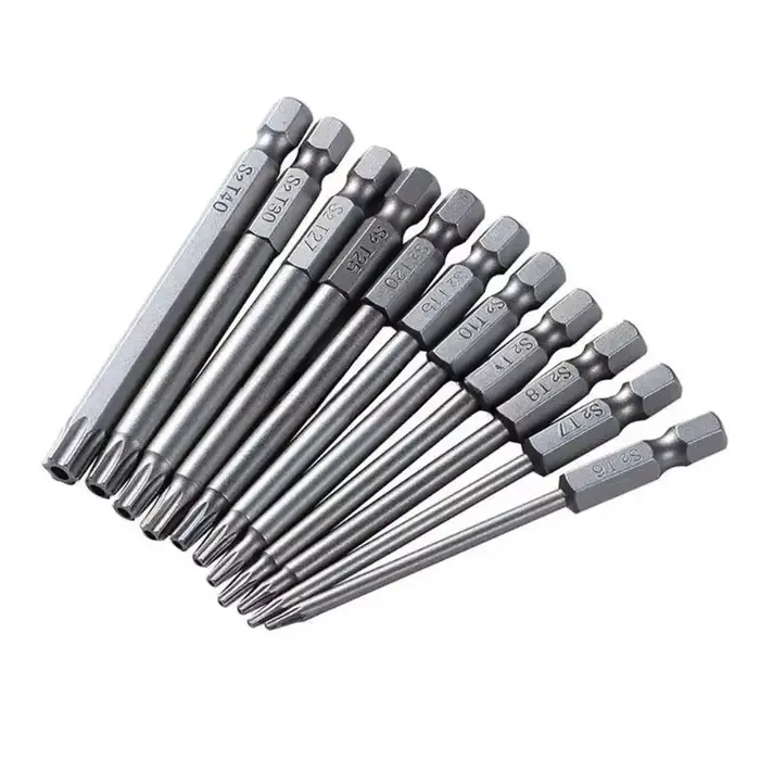Jeu d'embouts de tournevis Torx creux 75 150mm