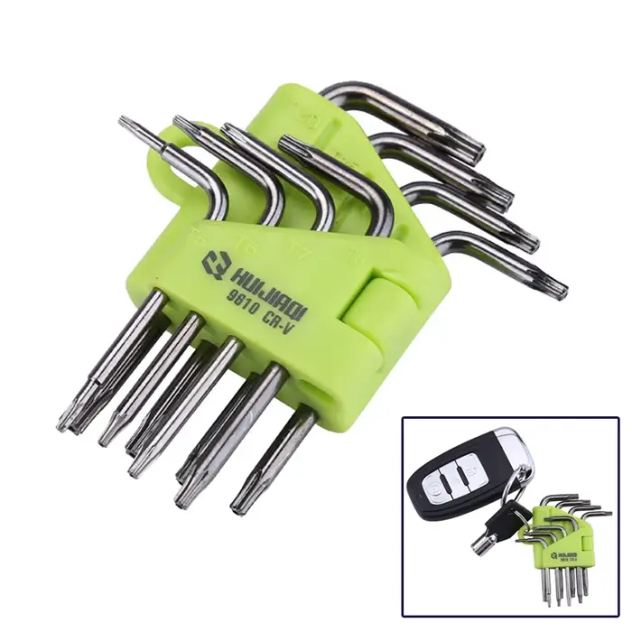 Jeu de tournevis Mini Torx 8 en 1 T5 T6 T7 T8 T9 T10 T15 T20, ensemble d'outils de réparation