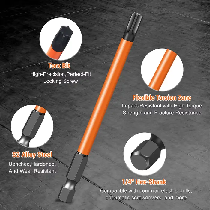 Jeu d'embouts de tournevis Torx