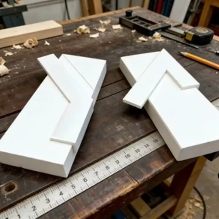 2 pièces Guide d'angle de 45 degrés pour le travail du bois