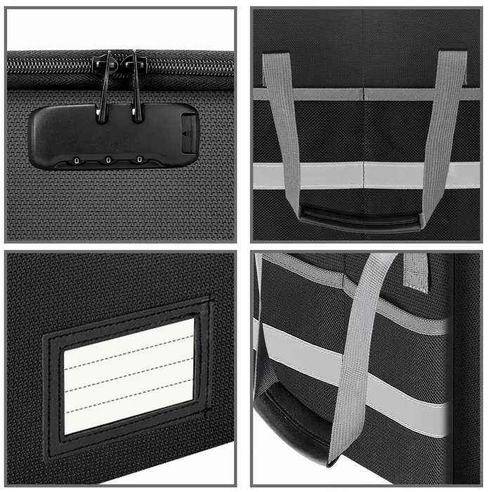 Boîte de rangement pliable imperméable et ignifuge