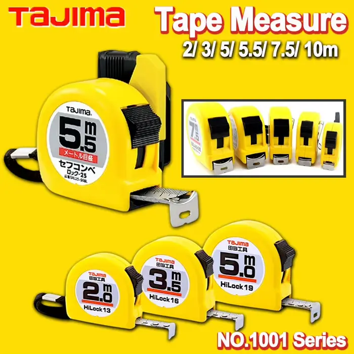 Ruban à mesurer double face TAJIMA HILOCK en acier