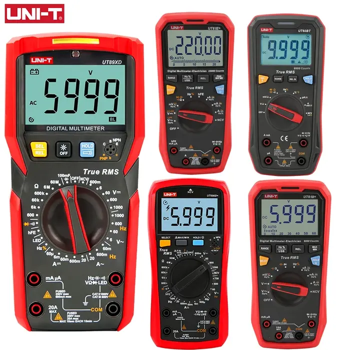 Multimètre UNI-T professionnel UT890C UT890D + UT89X UT89XD UT89XE UT60S UT60BT UT61B + UT61D + UT61