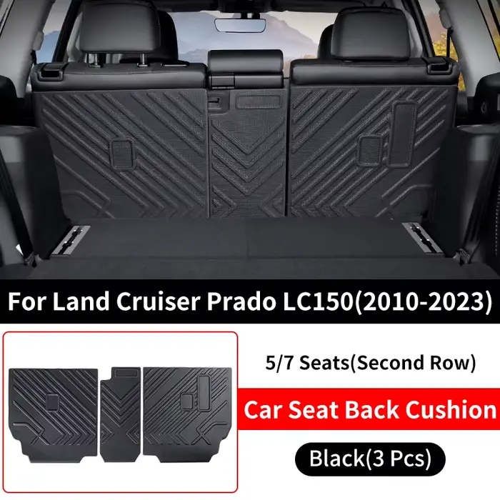 For 2010-2023 Toyota Land Cruiser Prado 150 Sept sièges Dédié Deuxième rangée Coussin de siège arriè