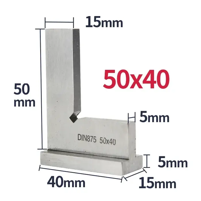 Essayez une règle carrée à bord plat