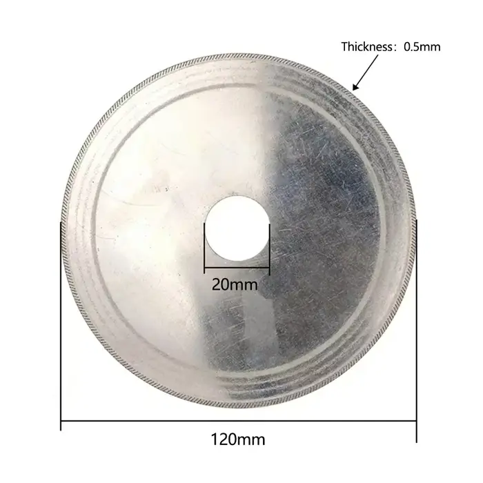 Disque de coupe diamant, alésage de 20mm, lame de scie Super fine pour pierre de verre, pierre préci