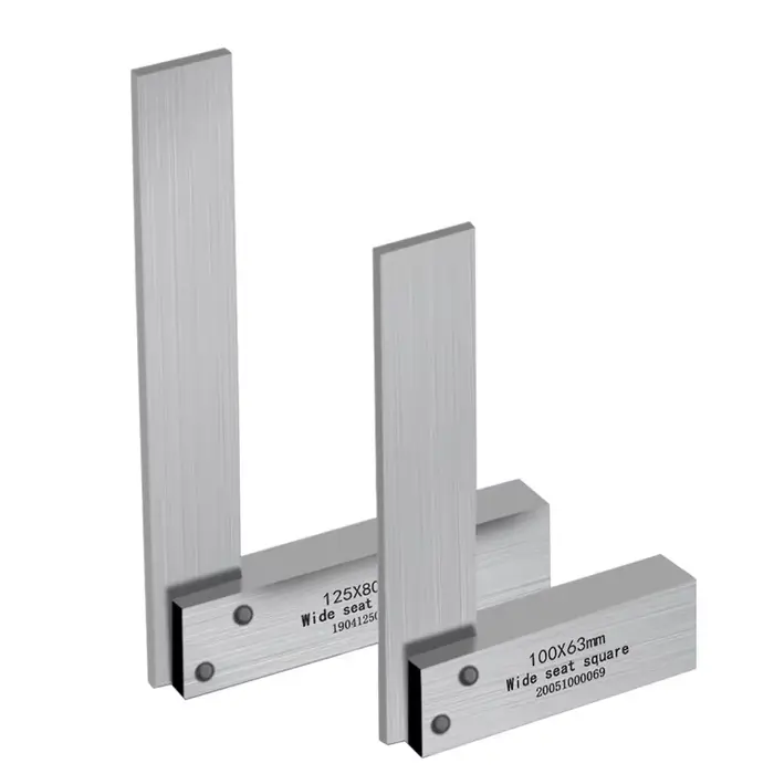 Règle d'angle en forme de L en acier au carbone de haute précision - 90 ° Outil de mesure à angle droit pour le travail