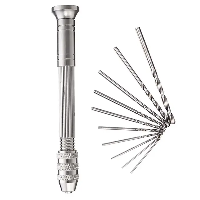 1/11 pièces 0.3-3.2mm Mini Micro perceuse à main outils de forage pour le travail du bois pour les m