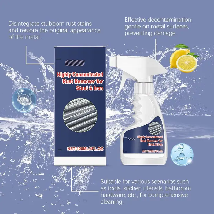 Décapant de Rouille pour Métal 120ml – Nettoyant Puissant pour Cuivre