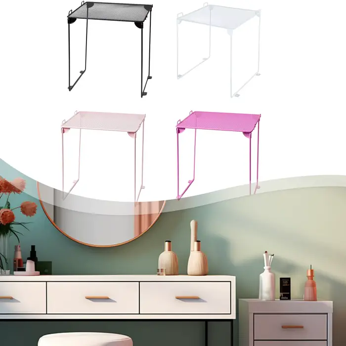 Étagère de rangement pliable en métal