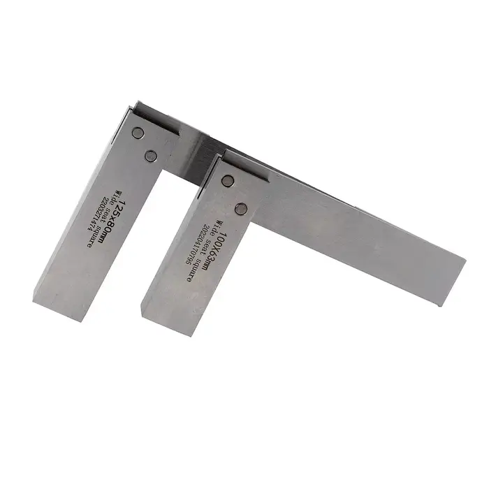 Règle d'angle en acier au carbone de haute précision en forme de L 90° ° Outil de mesure