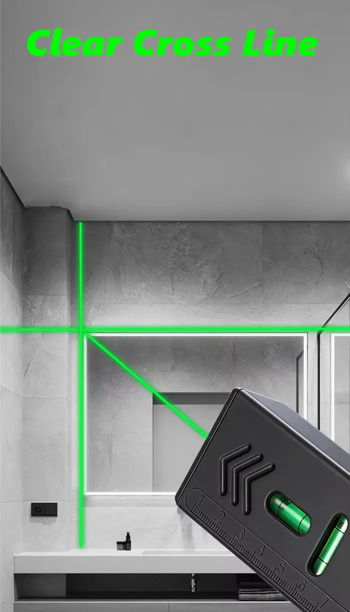 Niveau laser noir multifonctionnel pour la mesure horizontale et verticale