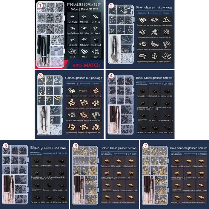 Kit d'outils de réparation de lunettes de soleil