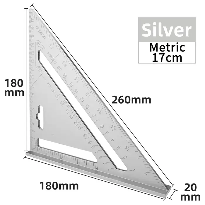 Règle triangulaire 7 pouces