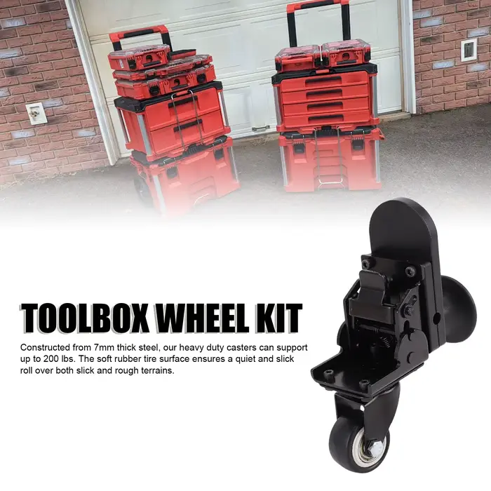 Roue pivotante pour boîte à outils roulante Packout