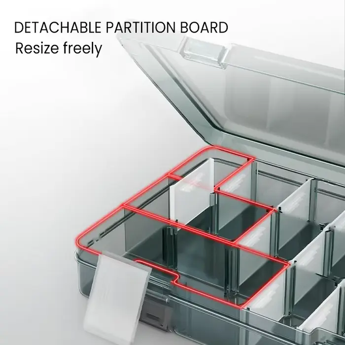 Boîte à outils de stockage de pièces multifonctionnelles