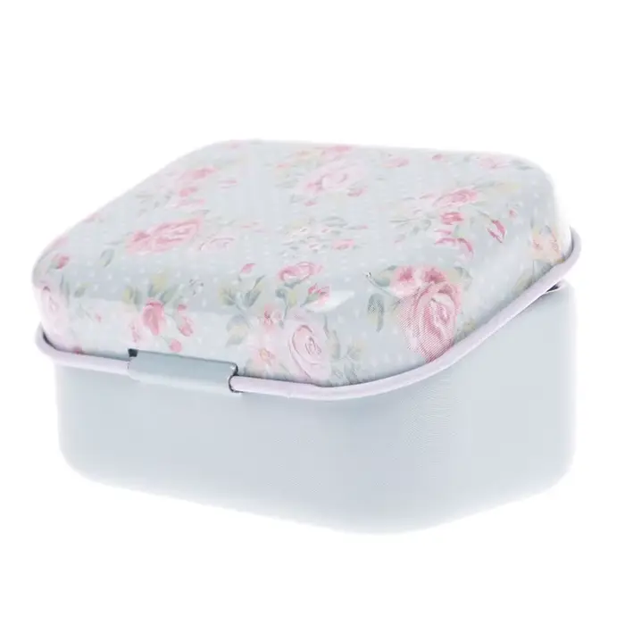 Boîte de rangement en métal pratique rétro-boîte