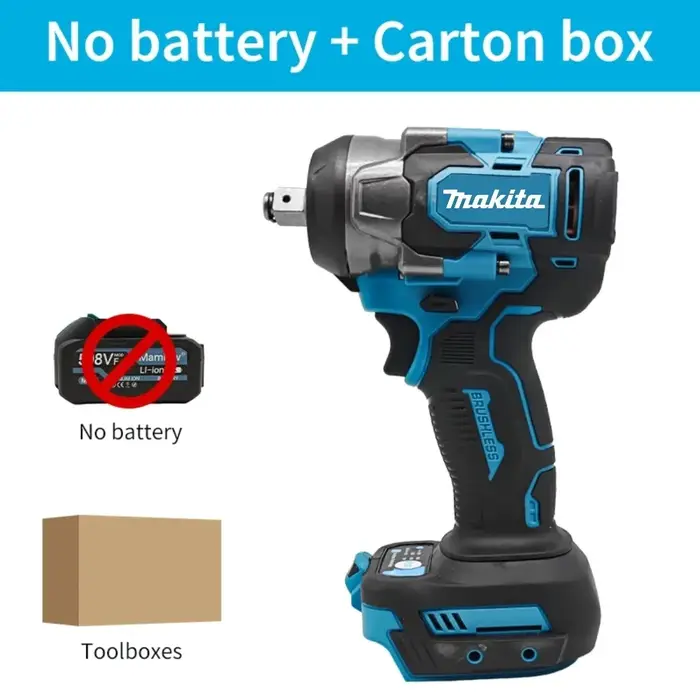 Clé à chocs sans fil Makita 800 Nm 18 V sans balais pour le bricolage domestique, le démontage de fi