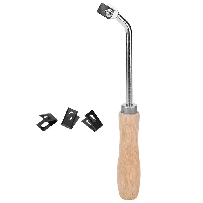 Gouge de rainurage en bois de hêtre, couteau à rainurer en acier, outils de sol pour rainurage de so