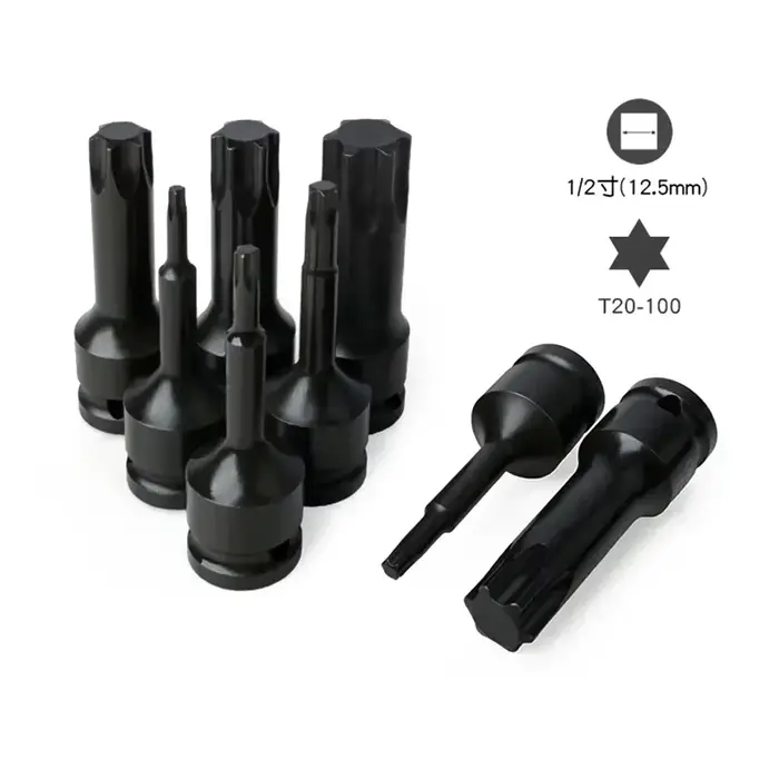 Adaptateur de douille Torx de 1/2 pouces, clé à douille d'entraînement à percussion, tête d'adaptate