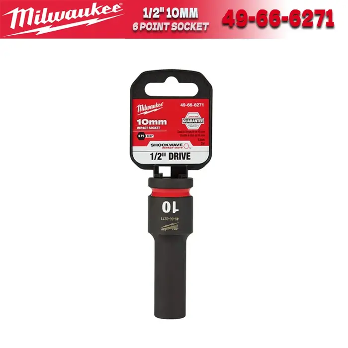 MILWAUKEE SHOCKWAVE Impact Duty 1/2 "entraînement 10/12/14/16/18/21/22/26/31 MM accessoires de douil