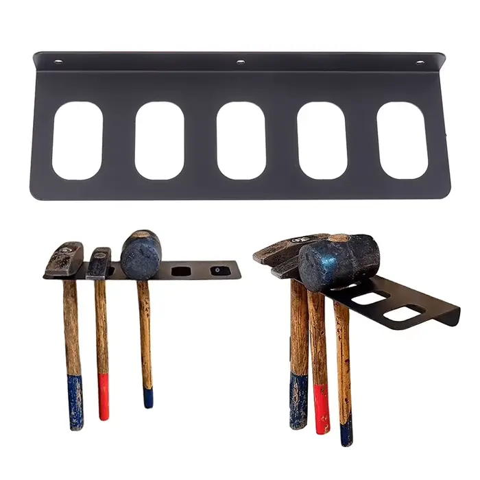 Organisateur d'outils de garage : support de marteau mural en métal robuste