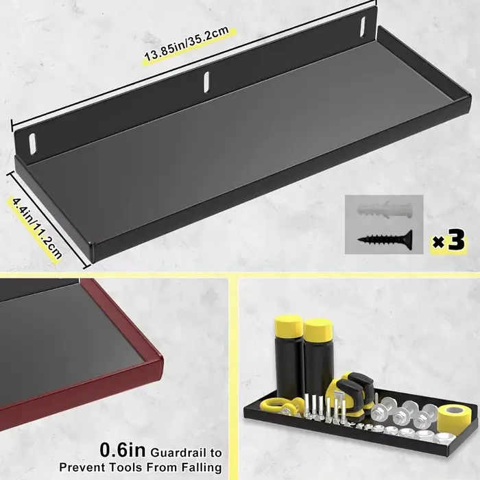 Metal Tool Organizer Wall Mount for Storage of Screwdrivers