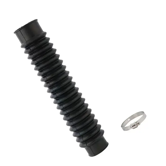 Tube de filtre à air flexible noir pour moto