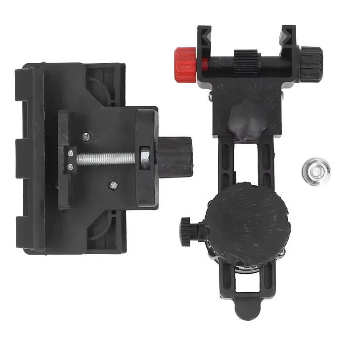 Outils de nivellement et de mesure, support réglable à 360 degrés, plaque métallique extensible et r