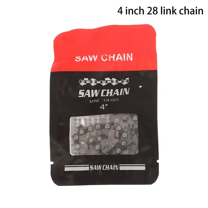 Chaînes de tronçonneuse métalliques polyvalentes de 4/6/8/12/14/16 pouces, pièces de rechange pour s