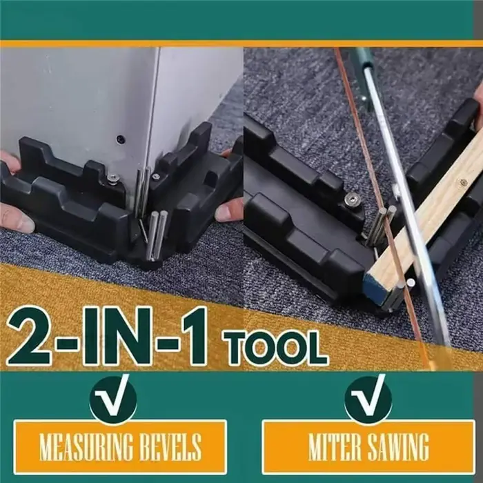 Outil de coupe de mesure d'angle d'onglet 2 en 1
