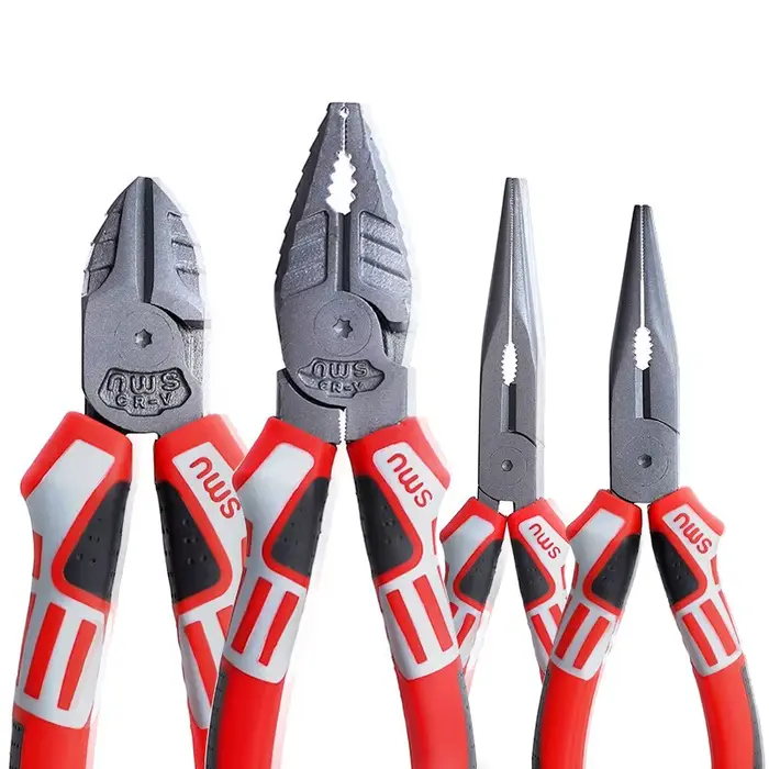 Coupe-fil multifonctionnel 6 ''/7''/8 ", pince d'électricien allemand, tête de serrage épaisse, outi
