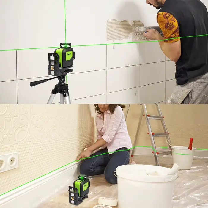 Huepar-niveau laser 3D à nivellement automatique 902CG 360