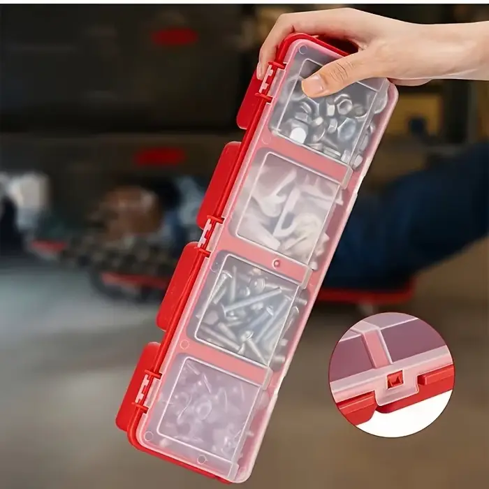 Petite boîte de rangement pour vis et composants électroniques