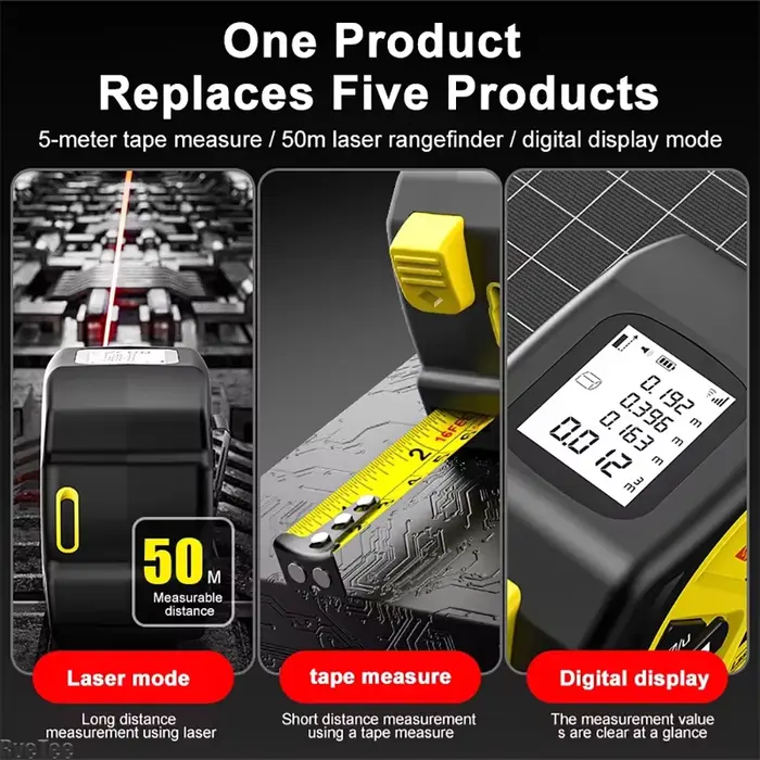 Ruban à mesurer Laser avec chargement USB