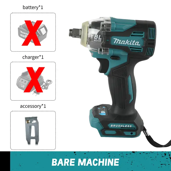 Makita – clé à chocs électrique sans fil 18V TW004G, 520nm, couple élevé, vitesse réglable, outils é