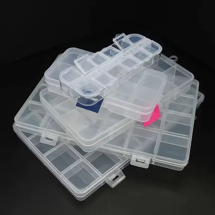 Boîte de rangement en plastique à 6 à 32 compartiments pour perles