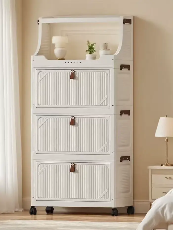 Armoire de rangement sur pied multicouche